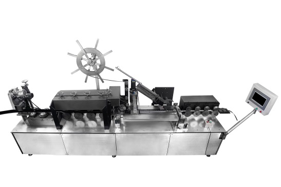 Double band strip brush machine