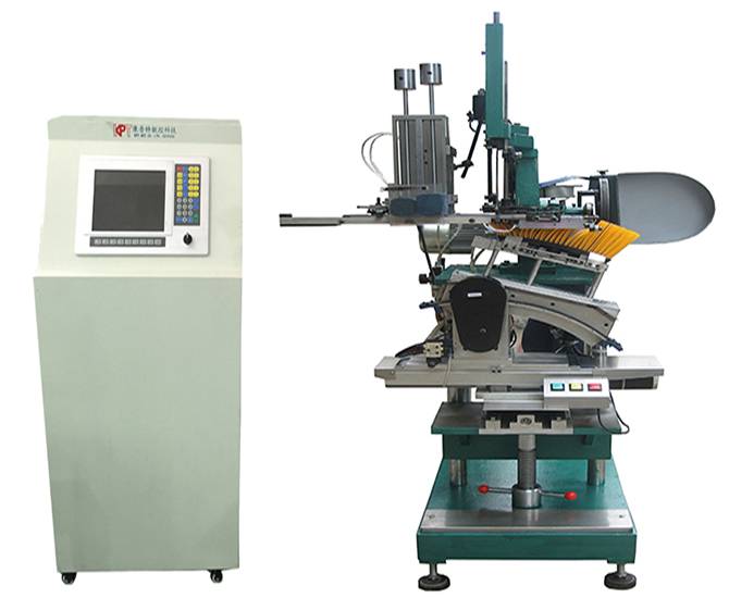 3 axis tufting dual-color feeding box brush machine