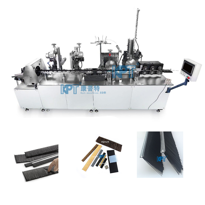 Single metal back CNC strip brush winding machine